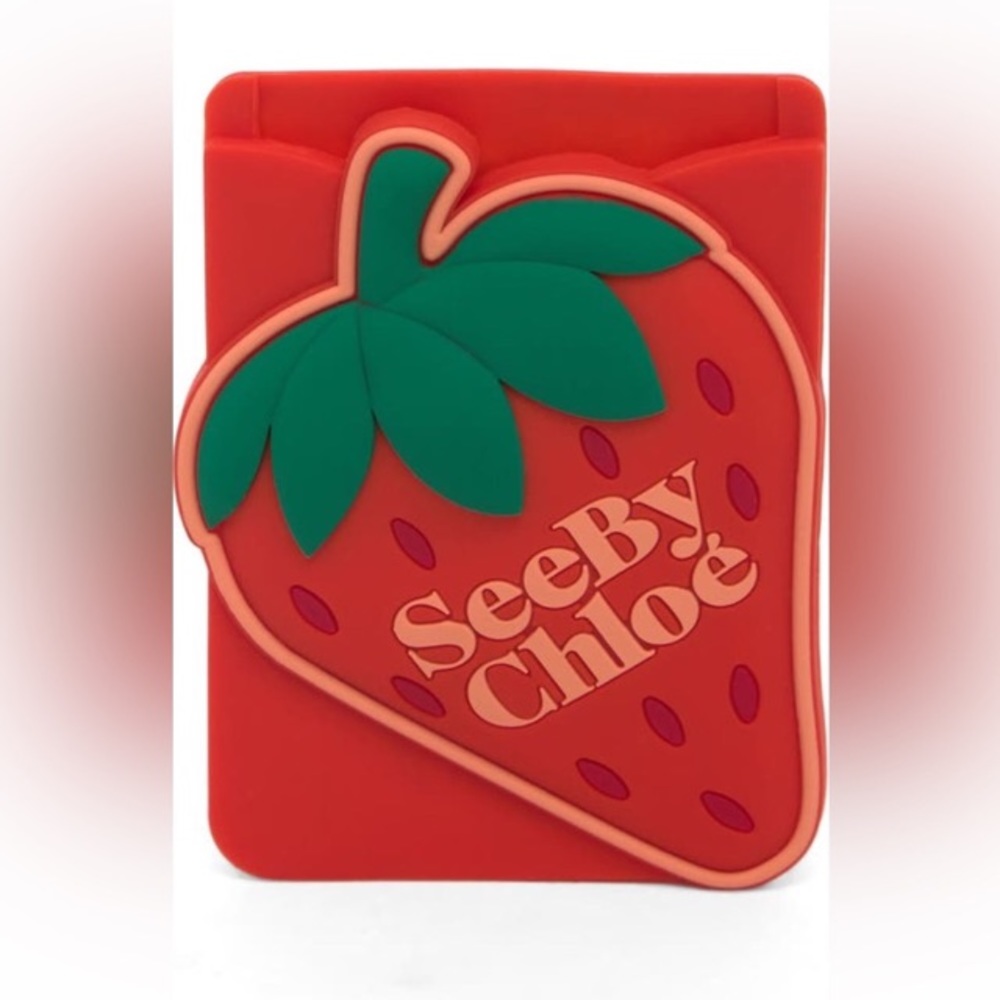 Strawberry Motif Phone Holder | See by Choé